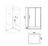 Душевая кабина Grossman Style GR161 (90x90x215) дверь распашная,5 мест
