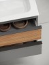 Тумба подвесная SANCOS Very 690х445х406, c одним ящиком оснащенным доводчиками, Beige Soft , арт.DL100LGR