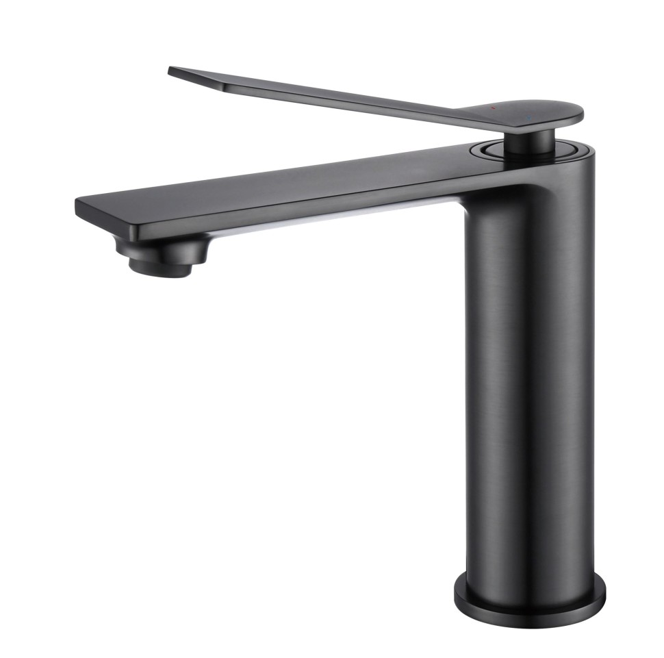 Смеситель для раковины Verse VBF-2VE1GM однорычажный, вороненая сталь