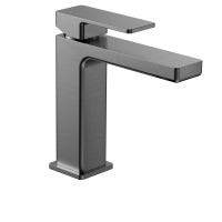 AQM6810GM Savona Смеситель для раковины 125мм, гладкий, подводка 1/2 &quot;, металл