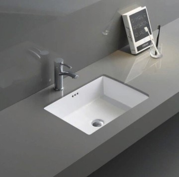 Раковина Gid Yj832 71152 встаиваемая снизу белая 50x40x18