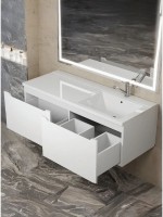 Тумба под раковину Uperwood Tanos 120 см, правая, белая