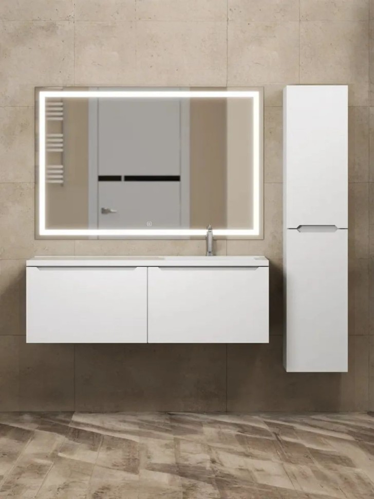 Тумба под раковину Uperwood Tanos 120 см, правая, белая