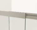 Душевая шторка на ванну VSB-1E100CLG, 1000*1450, брашированное золото, стекло прозрачное