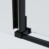 Душевая дверь Soft 2 VDS-3SO2100CLB, 1000, черный, стекло прозрачное