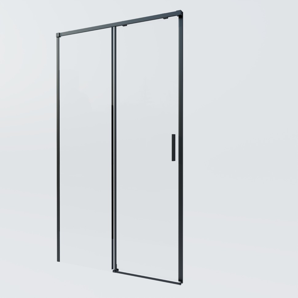 Душевая дверь Soft 2 VDS-3SO2100CLB, 1000, черный, стекло прозрачное