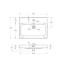 Керамическая раковина BelBagno BB-8078-60