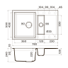 Кухонная мойка Omoikiri Sakaime 78-2-SA Tetogranit/бежевый