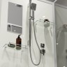 Душевая кабина Niagara Standart ST100/15Q/BK (100х100х200) квадрат,поддон 15см,распашная,проф.белый,без крыши,3 места