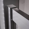 Душевой угол Veconi Premium Trento PTC-20GR, 900Х900x2000, брашированный графит, стекло прозрачное