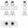 Вентиль прямой EU50 (2 х G 1/2" НР х G 3/4" НГ)
