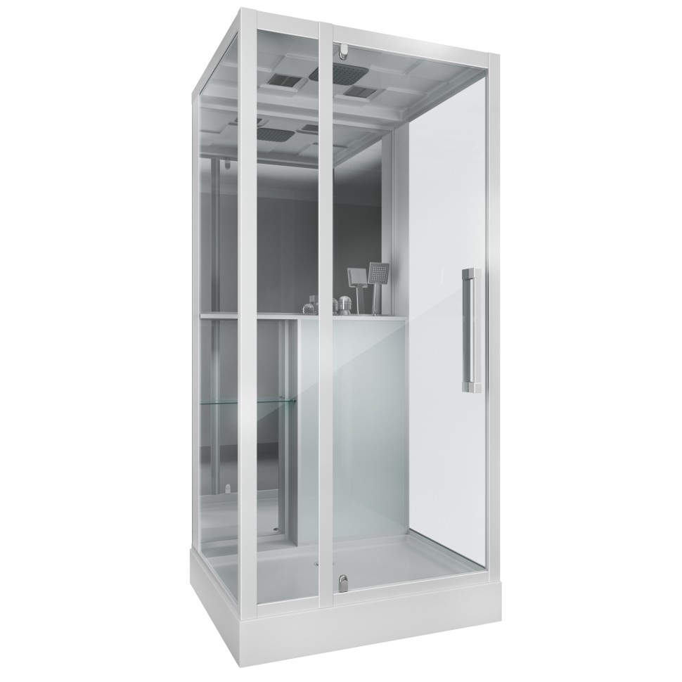 Душевая кабина Grossman Style GR166 (90x100x215) дверь распашная,5 мест