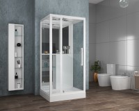 Душевая кабина Grossman Style GR166 (90x100x215) дверь распашная,5 мест