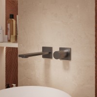 Смеситель для раковины Альто (Alto) VBFW-6AL1GM встраиваемый, вороненая сталь