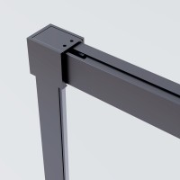 Душевая дверь Софт 2 (Soft 2) VDS-3SO2120CLGM, 1200, вороненая сталь, стекло прозрачное