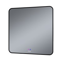 Зеркало ELEGANS-норма BLACK (800*800*45) LED с сенсорным выключателем и подогревом