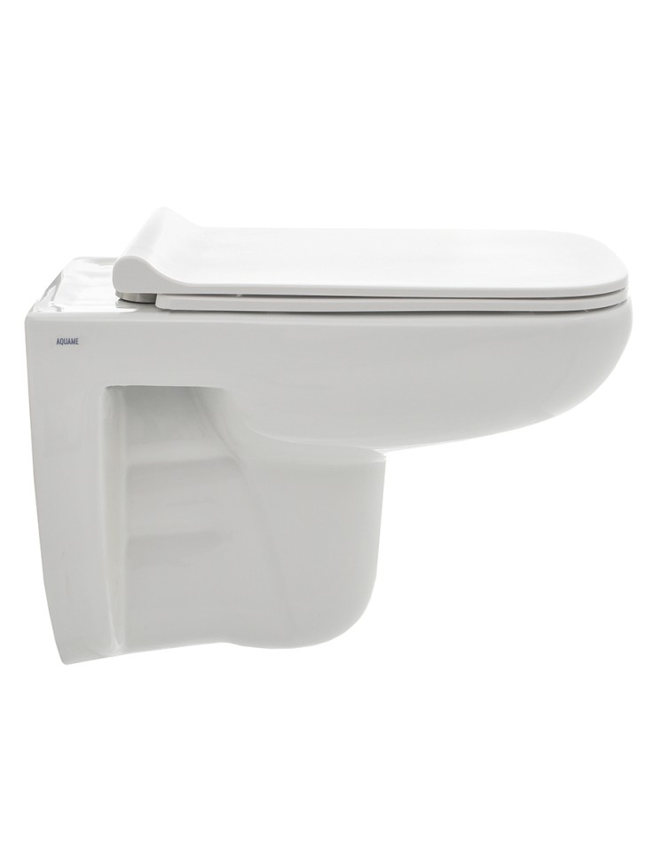 AQM2007 Унитаз подвесной с сиденьем SoftClose, технология смыва Rimless. 550х350х375