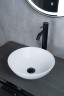 Раковина Gid 9081wm 51244 накладная белая матовая 36x36x14