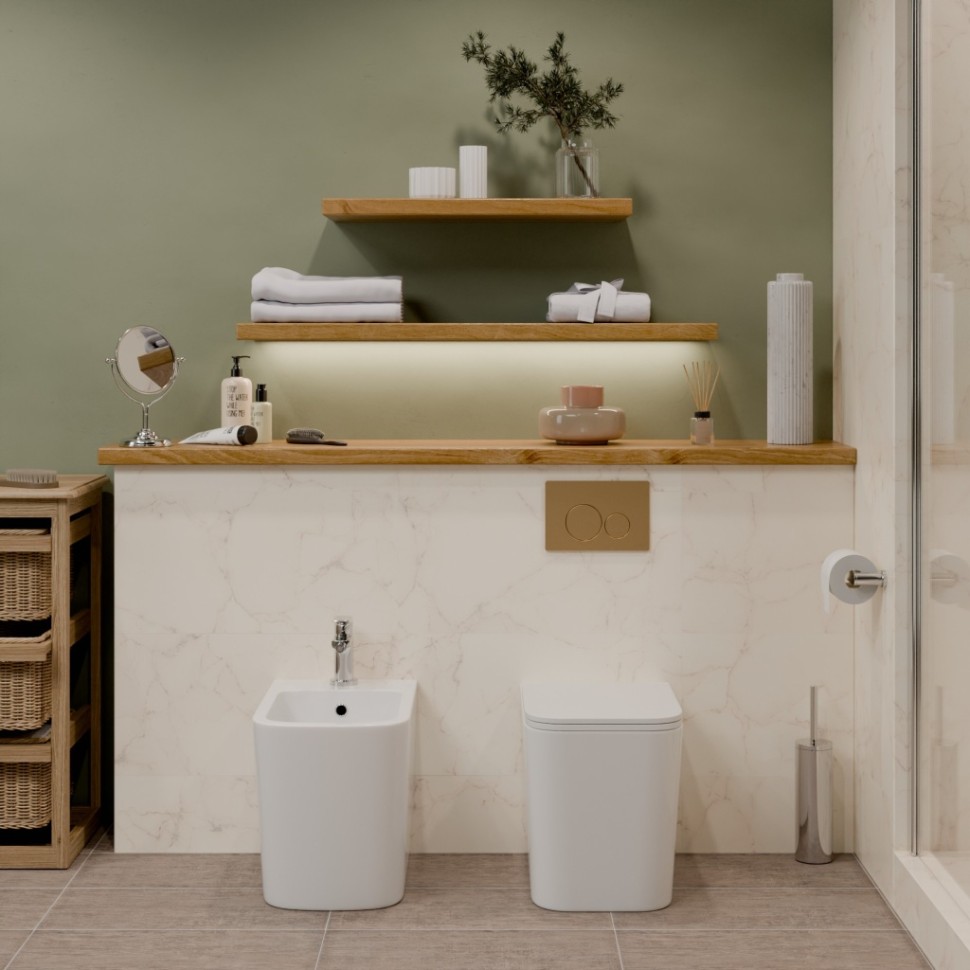 Биде IBERICA BLANCA TOLEDO BIDE глянцевый белый (IB.TLA.B32)