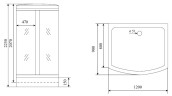 Timo Lux T-7715 душевая кабина 120*90*225