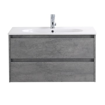 База под раковину подвесная BelBagno KRAFT-800-2C-SO-CG Cemento Grigio