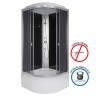 Душевая кабина Niagara Eco E100/40/TN (100х100х215) высокий поддон(40см),стекло тонированное,4 места