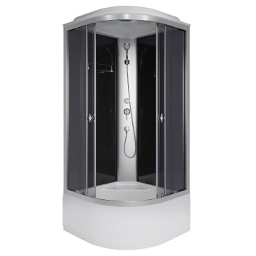 Душевая кабина Niagara Eco E100/40/TN (100х100х215) высокий поддон(40см),стекло тонированное,4 места