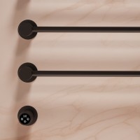 Полотенцесушитель электрический Vincea VTD-2H1MB, черный, таймер