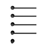 Полотенцесушитель электрический Vincea VTD-2H1MB, черный, таймер