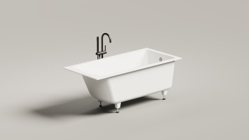 Ванна встраиваемая CASCATA 150x70 S-Sense Глянцевый