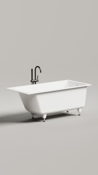 Ванна встраиваемая CASCATA 150x70 S-Sense Глянцевый