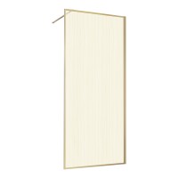 Душевая перегородка Walk-In VSW-1HP900GWBG, 900*2000, брашированное золото, стекло лам. с золот. нит