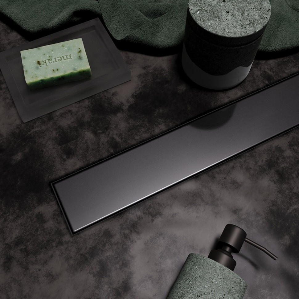 Душевой лоток Veconi Stesso Graphite 500