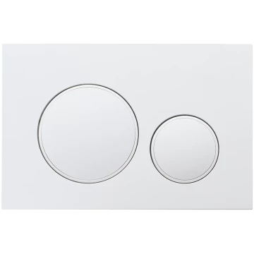 Кнопка смыва Veconi FLUSH V10, белый глянец
