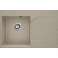 Гранитная мойка, 1-чаша с осушкой - правый