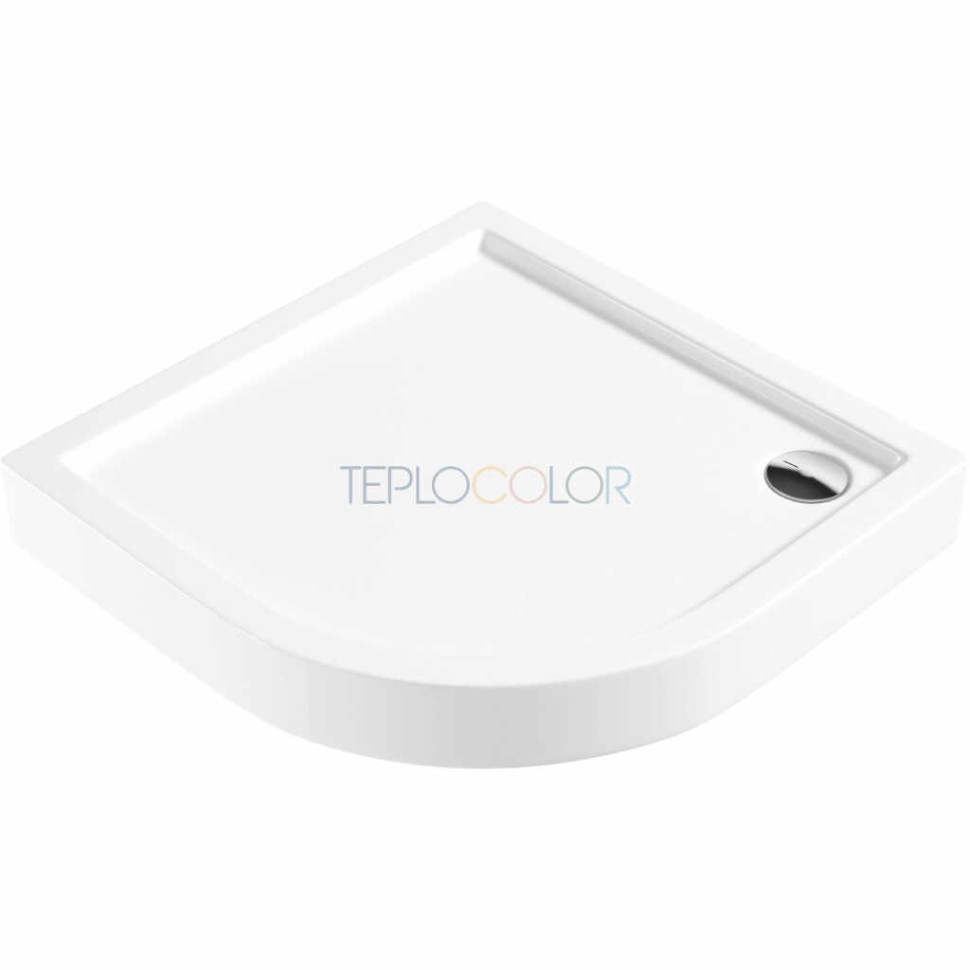 Акриловый душевой поддон, полукруглый, 80 cm