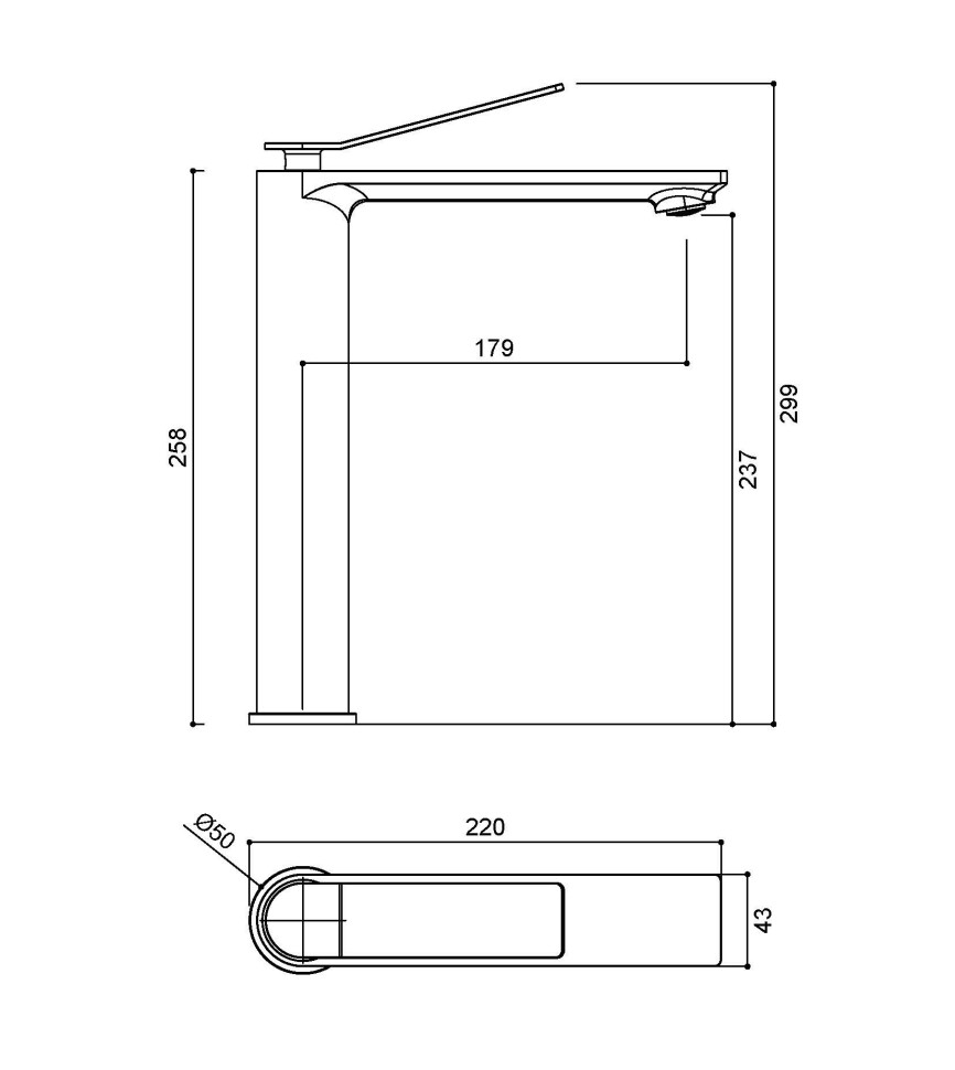 Смеситель для раковины Verse VBF-2VE2MW однорычажный, белый матовый