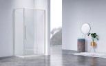 Душевой уголок Слим-Н (Slim-N) VSR-4SN9014CLBN, 1400*900, брашированный никель, стекло прозрачное