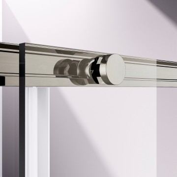 Душевой уголок Слим-Н (Slim-N) VSR-4SN9014CLBN, 1400*900, брашированный никель, стекло прозрачное