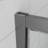 Душевой угол Veconi Ottimo P30SP GR, 900х700х1900 графит брашинг, стекло тонированное матовое