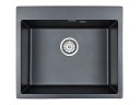 Мойка KANTE 60, IT-GRANIT, PM106052-BLM , черный металлик, 600х520 мм, Paulmark