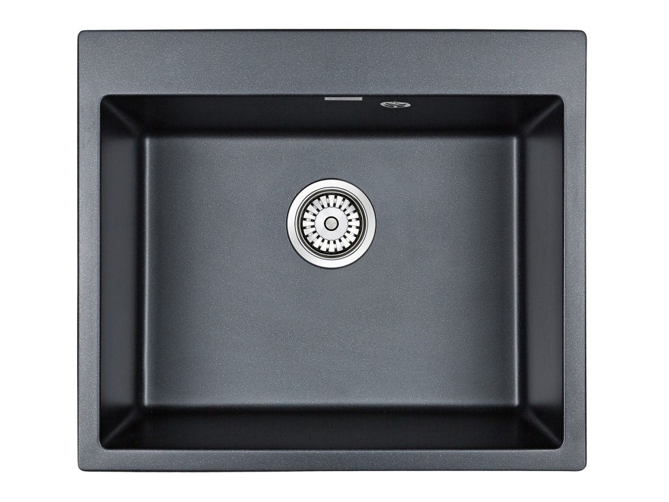 Мойка KANTE 60, IT-GRANIT, PM106052-BLM , черный металлик, 600х520 мм, Paulmark
