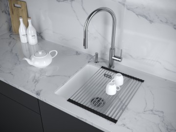 Мойка LUMI 41UNI, IT-GRANIT, LU41-AN, антрацит, 410х460, Paulmark