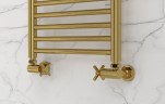 Вентиль 3D левый крест (G 1/2" НР х G 3/4" НГ)