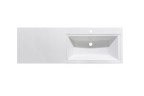 Тумба напольная STYLELINE "Даллас 140" 3 ящика Люкс Плюс серая под раковину ESTETUS Даллас 1400*482 левый