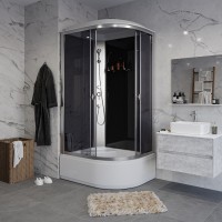 Душевая кабина Niagara Eco E120/80/40L/TN (120х80х215) высокий поддон(40см),стекло тонированное,4 места