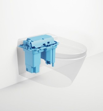 Подвесной умный безободковый унитаз GSI WClean 7418K08 590х375 мм, с модулем электронного биде и сиденьем Soft-Close, цвет матовый Creta