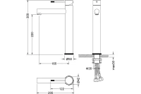 Смеситель для раковины-чаши сенсорный Timo Saona 2323/16F белый матовый