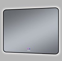Зеркало ELEGANS-норма BLACK (1000*800*45) LED с сенсорным выключателем и подогревом