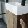 Тумба подвесная SANCOS Mini 355х205х500, с распашной дверцей, внутри 1 полка, дуб чарльстон , арт.MN35ECHR